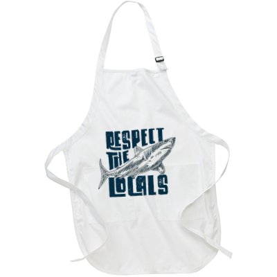 Respect The Locals Save The Ocean Full-Length Apron With Pockets