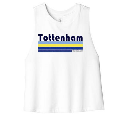 Retro Tottenham London Women's Racerback Cropped Tank