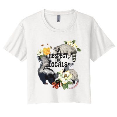 Respect Them Locals Women's Crop Top Tee