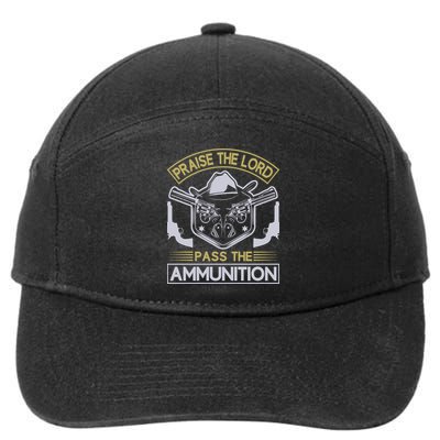 Raise The Lord Pass The Ammunition 7-Panel Snapback Hat