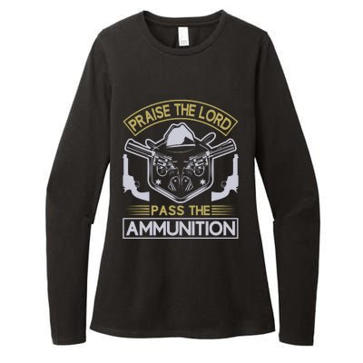 Raise The Lord Pass The Ammunition Womens CVC Long Sleeve Shirt