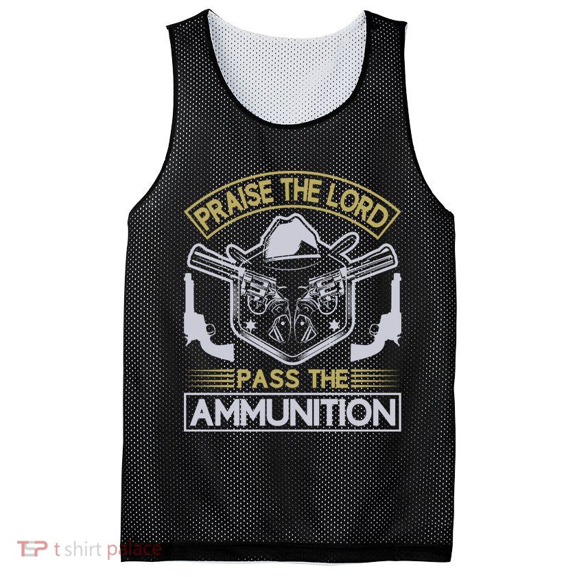 Raise The Lord Pass The Ammunition Mesh Reversible Basketball Jersey Tank