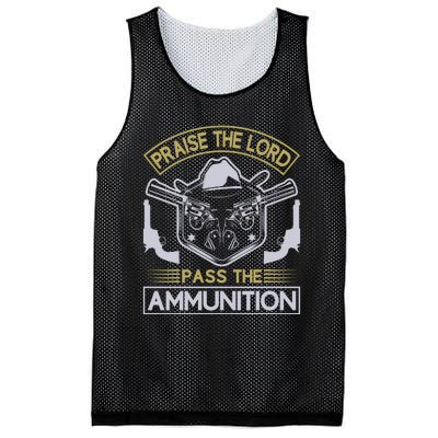 Raise The Lord Pass The Ammunition Mesh Reversible Basketball Jersey Tank