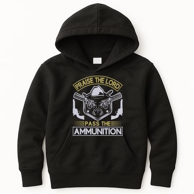 Raise The Lord Pass The Ammunition Kids Hoodie