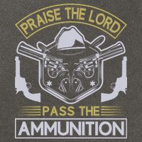 Raise The Lord Pass The Ammunition Cotton Canvas Backpack