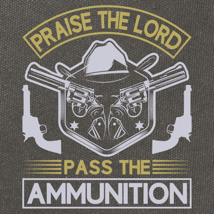 Raise The Lord Pass The Ammunition Cotton Canvas Backpack