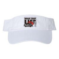 Road Trip Life Vintage Car Sunset Valucap Bio-Washed Visor