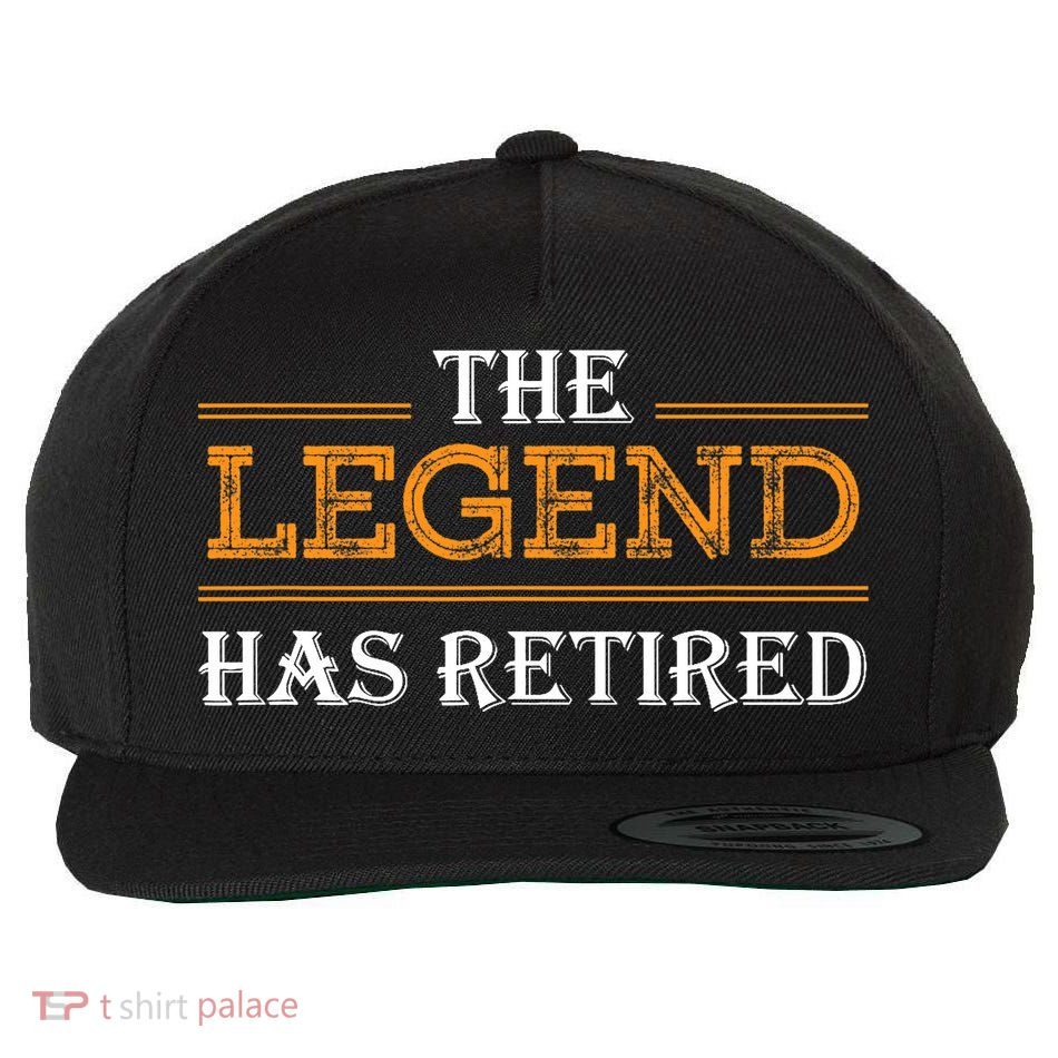 Retired The Legend Has Retired Wool Snapback Cap