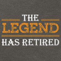 Retired The Legend Has Retired Cotton Canvas Backpack