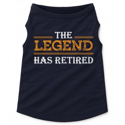 Retired The Legend Has Retired Doggie Tank