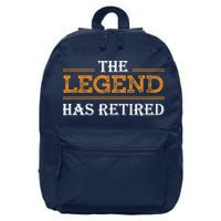Retired The Legend Has Retired 16 in Basic Backpack