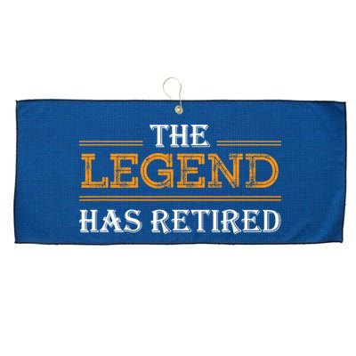 Retired The Legend Has Retired Large Microfiber Waffle Golf Towel