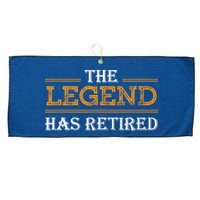 Retired The Legend Has Retired Large Microfiber Waffle Golf Towel
