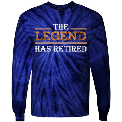 Retired The Legend Has Retired Tie-Dye Long Sleeve Shirt