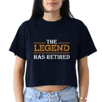Retired The Legend Has Retired Crop Top