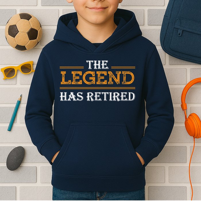Retired The Legend Has Retired Kids Hoodie