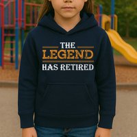 Retired The Legend Has Retired Kids Hoodie