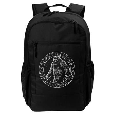 Respect The Locals Bigfoot Sasquatch American National Parks Backpack