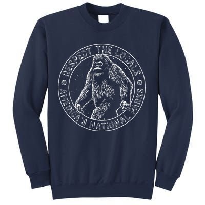 Respect The Locals Bigfoot Sasquatch American National Parks Sweatshirt