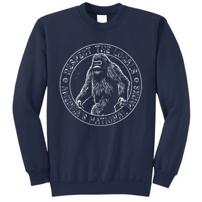 Respect The Locals Bigfoot Sasquatch American National Parks Sweatshirt