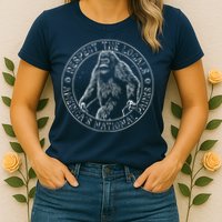 Respect The Locals Bigfoot Sasquatch American National Parks Womens T-Shirt