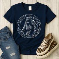 Respect The Locals Bigfoot Sasquatch American National Parks Womens T-Shirt