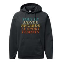 Retro Tout Le Monde Regarde Le Sport Feminin Apparel Performance Fleece Hoodie