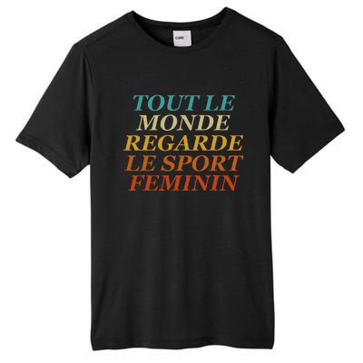 Retro Tout Le Monde Regarde Le Sport Feminin Apparel Tall Fusion ChromaSoft Performance T-Shirt