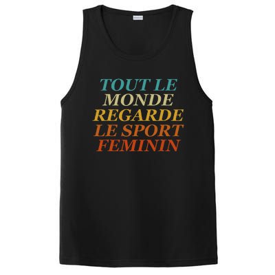 Retro Tout Le Monde Regarde Le Sport Feminin Apparel PosiCharge Competitor Tank