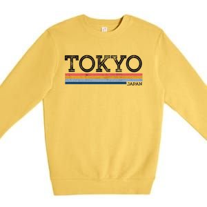 Retro Tokyo Logo Premium Crewneck Sweatshirt