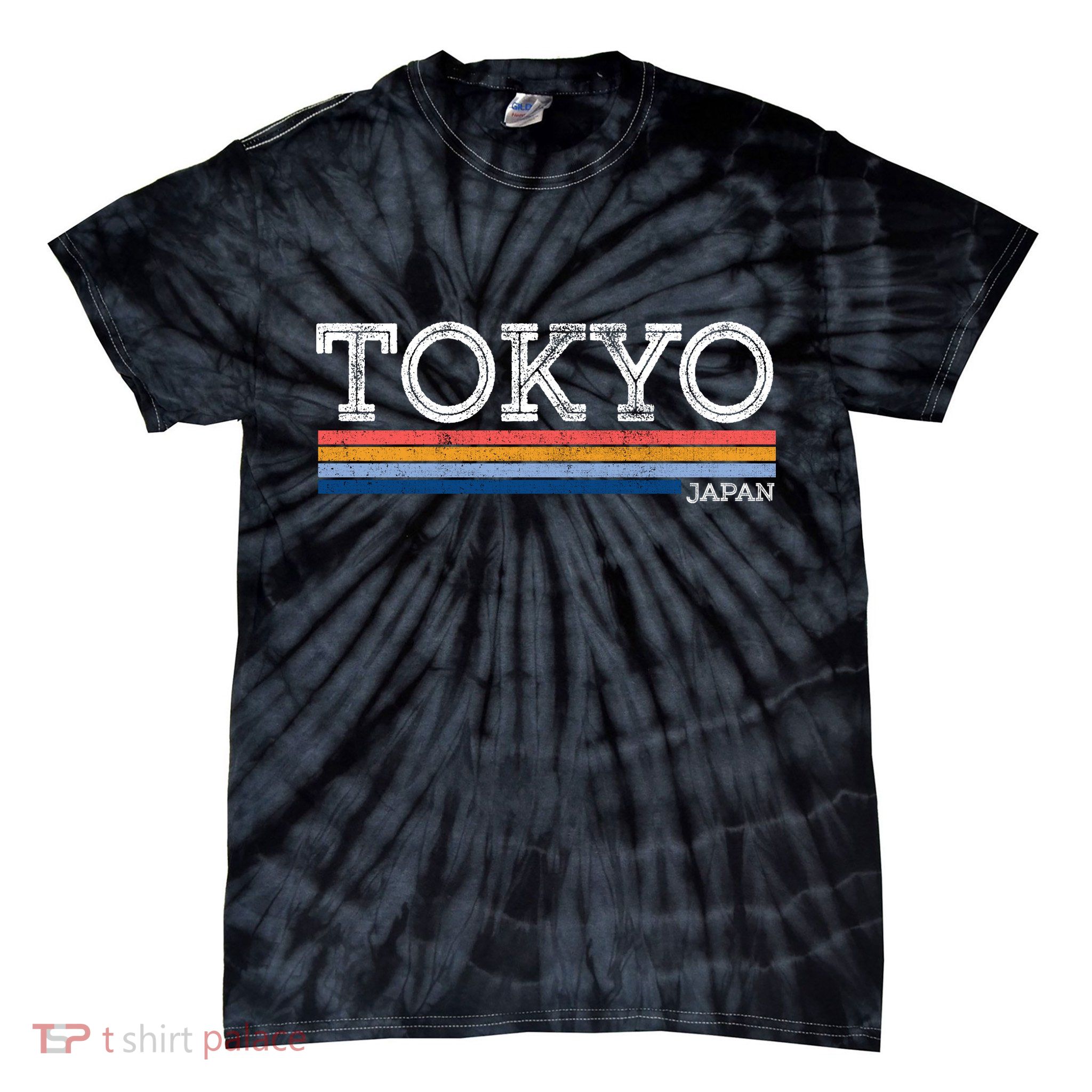 Retro Tokyo Logo Tie-Dye T-Shirt
