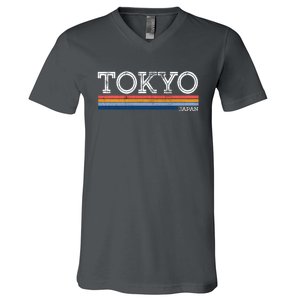 Retro Tokyo Logo V-Neck T-Shirt