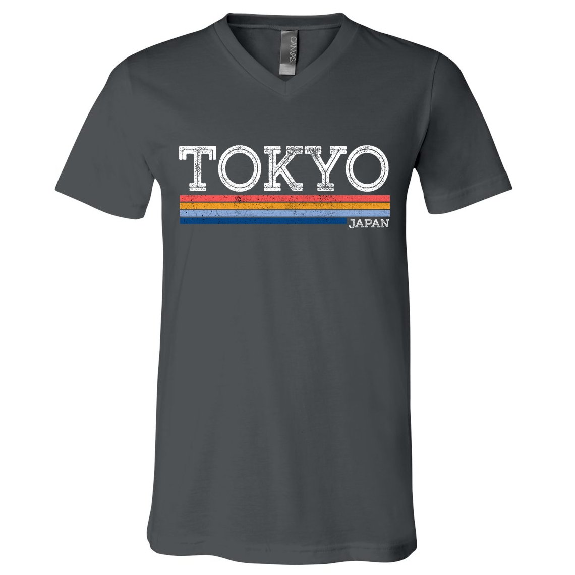 Retro Tokyo Logo V-Neck T-Shirt