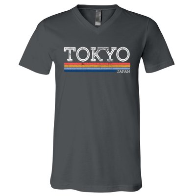 Retro Tokyo Logo V-Neck T-Shirt