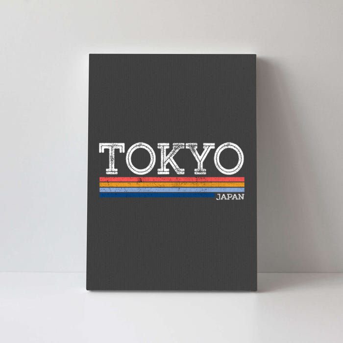 Retro Tokyo Logo Canvas