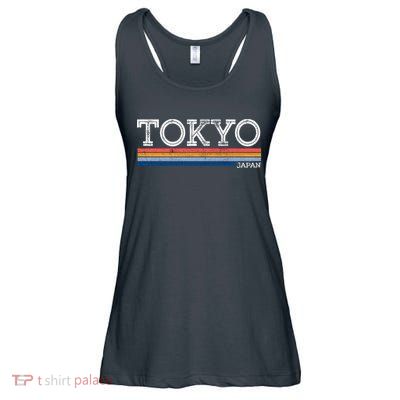 Retro Tokyo Logo Ladies Essential Flowy Tank