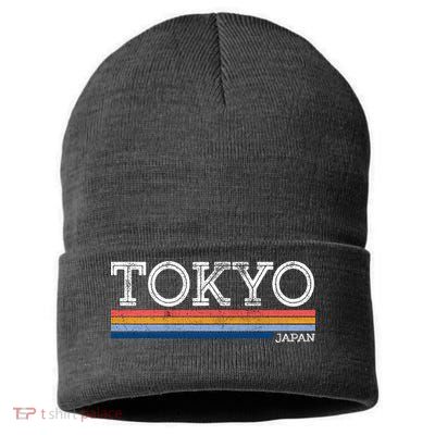 Retro Tokyo Logo Sustainable Knit Beanie