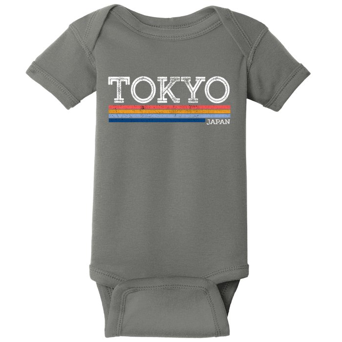 Retro Tokyo Logo Baby Bodysuit