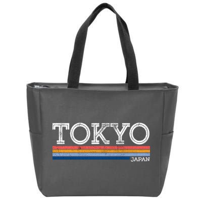 Retro Tokyo Logo Zip Tote Bag