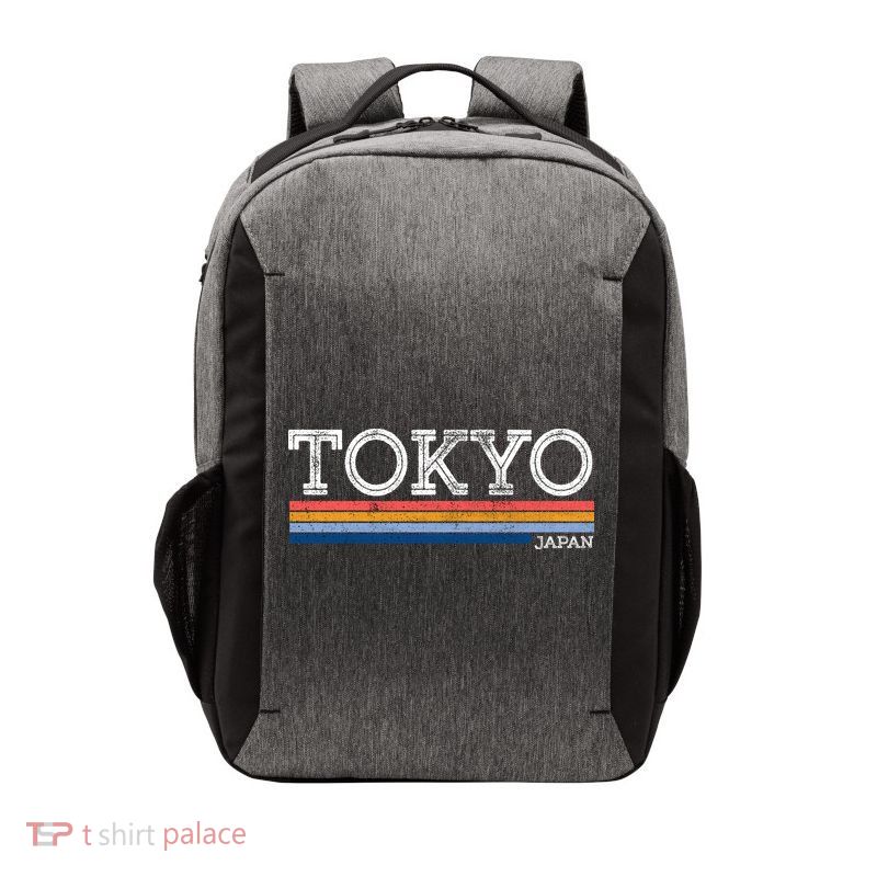 Retro Tokyo Logo Vector Backpack
