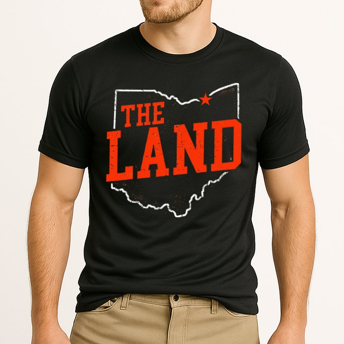 Retro The Land Cleveland Ohio Travel Souvenir Cooling Performance Crew T-Shirt