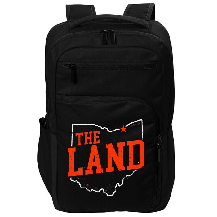 Retro The Land Cleveland Ohio Travel Souvenir Impact Tech Backpack