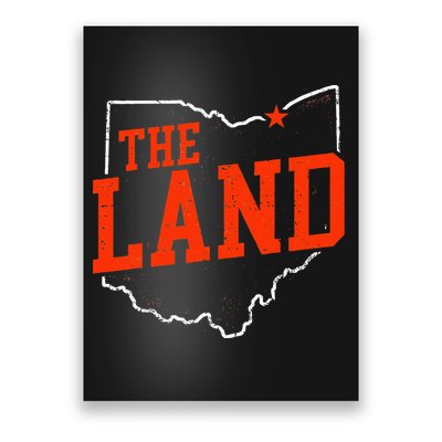 Retro The Land Cleveland Ohio Travel Souvenir Poster