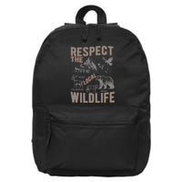 Respect The Local Wildlife 16 in Basic Backpack