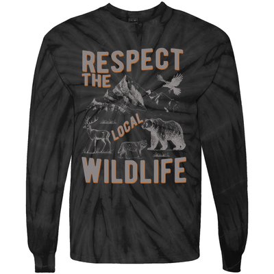 Respect The Local Wildlife Tie-Dye Long Sleeve Shirt