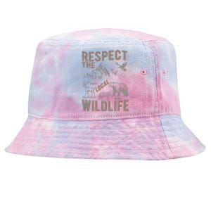 Respect The Local Wildlife Tie-Dyed Bucket Hat