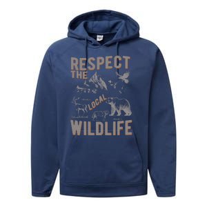 Respect The Local Wildlife Performance Fleece Hoodie