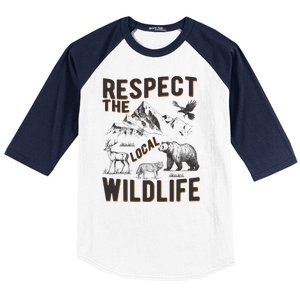 Respect The Local Wildlife Baseball Sleeve Shirt