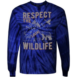 Respect The Local Wildlife Tie-Dye Long Sleeve Shirt