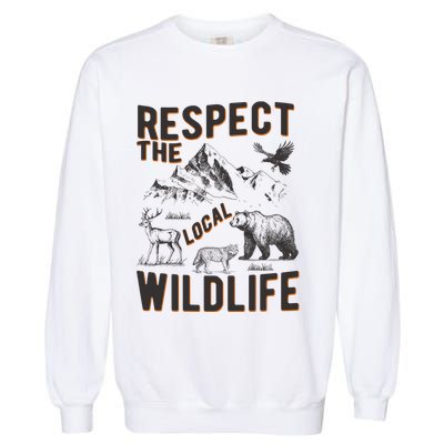 Respect The Local Wildlife Garment-Dyed Sweatshirt
